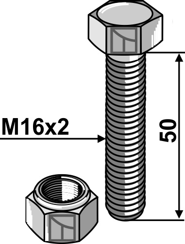 Schraube M16 x 50