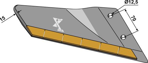 Ersatzflügel - Hartmetall - rechts geeignet für: Amazone / BBG