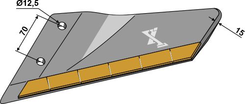 Ersatzflügel - Hartmetall - links geeignet für: Amazone / BBG