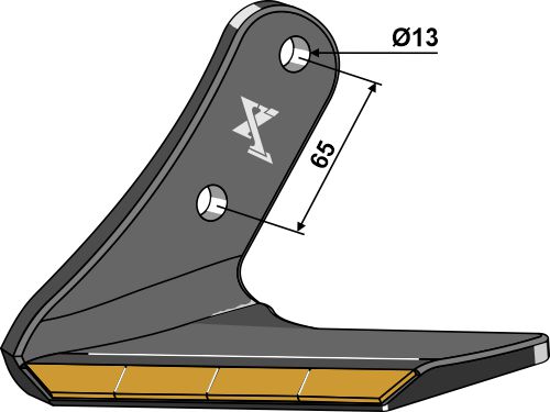 Ersatzflügel Hartmetall - links geeignet für: Amazone / BBG