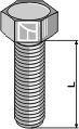 Sechskantschraube M10x1,5x25 ohne Mutter - galvanisch verzinkt geeignet für: Claas Toebehoor voor veertanden