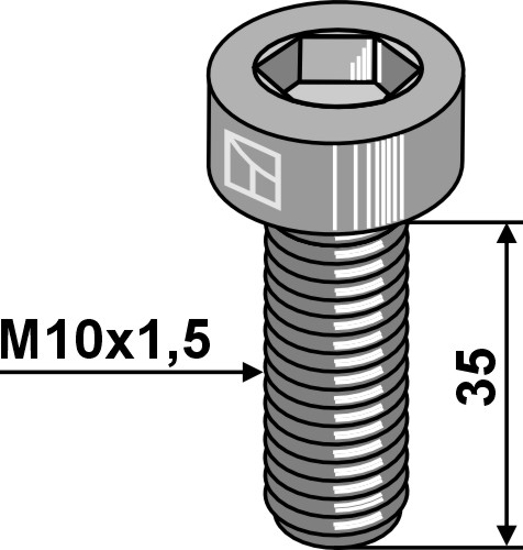 Tornillos con cabeza Tornillo M10x1,5 - galvanizado - Catálogo
