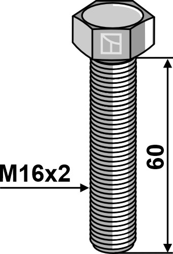 Șuruburi DIN933 - M16x2