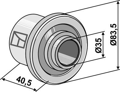 Distanzstück - 41,5mm geeignet für: Hankmo Bujes 
