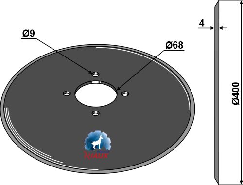 Säscheibe Ø400x4 geeignet für: Kuhn Высевающие диски