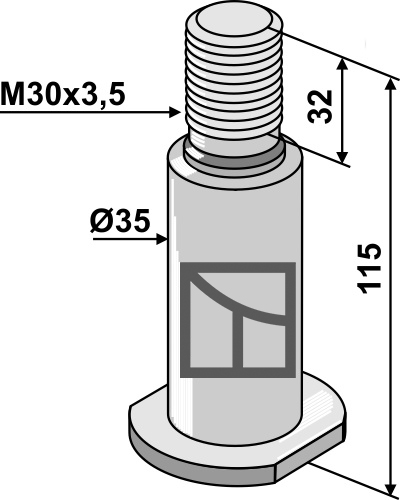 Ploeglichaam type ST - 10mm