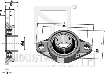 Spannlager UCFL - Ø35 geeignet für: Tehnos Pruning hammers, tension bearings, bolts, Y-blades, straight blades