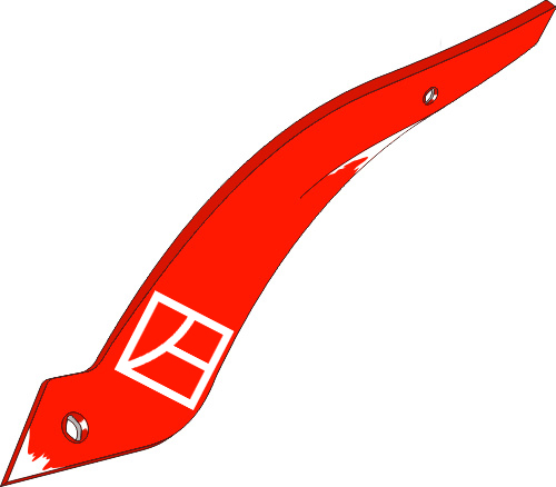 Streichblech-Streifen - links geeignet für: Fiskars plow parts