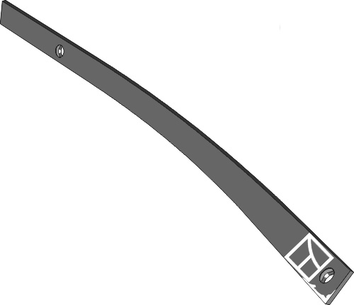 Streichblech-Streifen - rechts geeignet für: Fiskars Części płużne