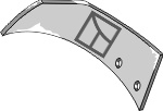 Einlegeblech - rechts geeignet für: Krone plow parts