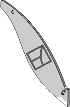 Streichblech-Streifen - rechts geeignet für: Frost plow parts