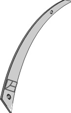 Streichblech-Streifen - links geeignet für: Vogel und Noot plow parts