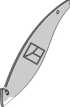 Streichblech-Streifen - links geeignet für: Pöttinger pièces de charrue