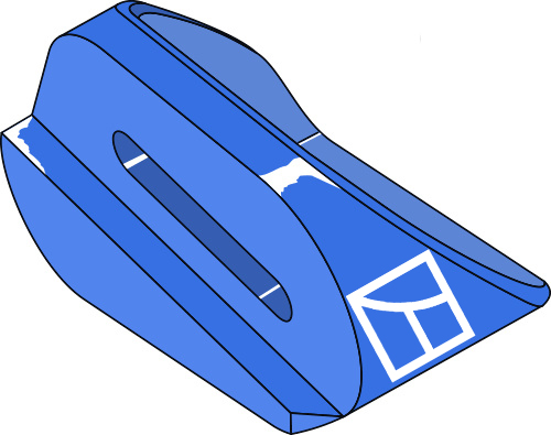 Schleifsohle UP-9L - links geeignet für: Niemeyer plow parts