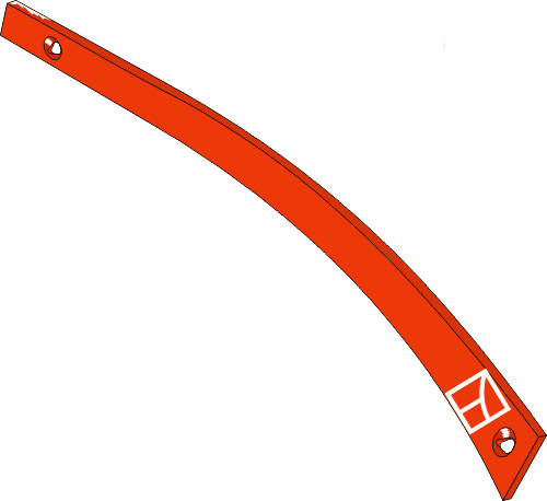 Streichblech-Streifen - rechts geeignet für: Massey Ferguson Детали для плугов