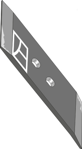 Wechselspitze 60x12 - links geeignet für: Pöttinger Części płużne