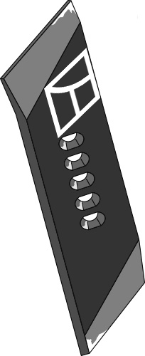 Wechselspitze 80x14 - links geeignet für: Pöttinger Ploegdelen 