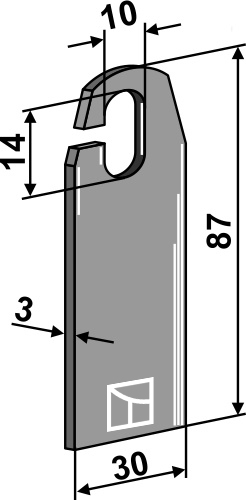 Vertikutiermesser geeignet für: Fehrenbach Нож для вертикулирования, Мульчирующий нож, Билы, Билы PTA