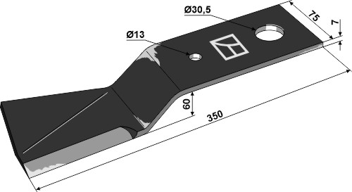 Schlegel - links geeignet für: Major Y-knive, slagle, Hammerslagler, hammerslagler PTA