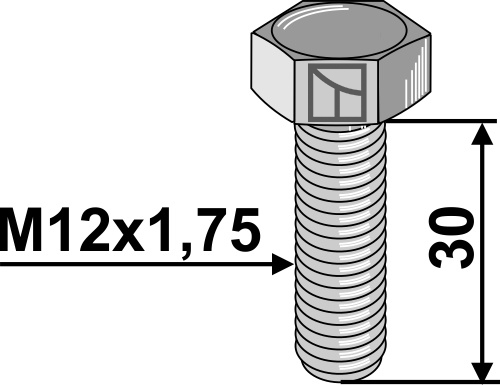 Schraube - M12 - 10.9 geeignet für: Perfekt Bolțuri și elemente de siguranță