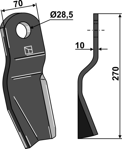 Schlegel - links geeignet für: Fischer Twisted blades, Y-blades, mover blades, pruning hammers 