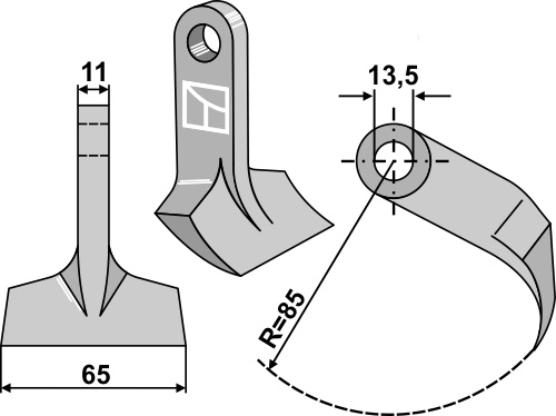 Hammerschlegel geeignet für: Peruzzo Билы, Y-образный нож, Нож для вертикулирования