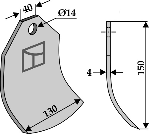 Klinge geeignet für: Taarup Flails with holders, Y-blades, blades, axles