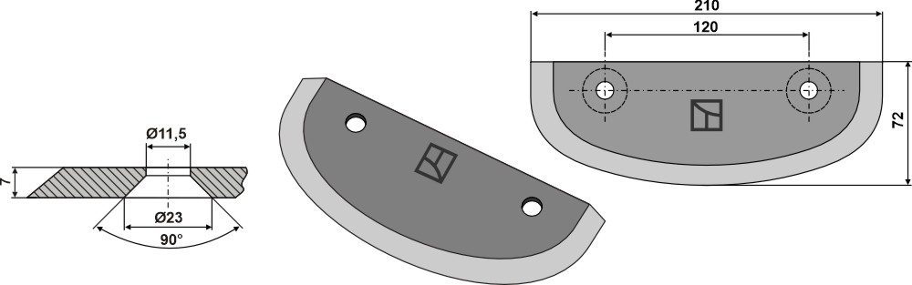 Logifeed &amp; R.M.H. Fodermixer knive