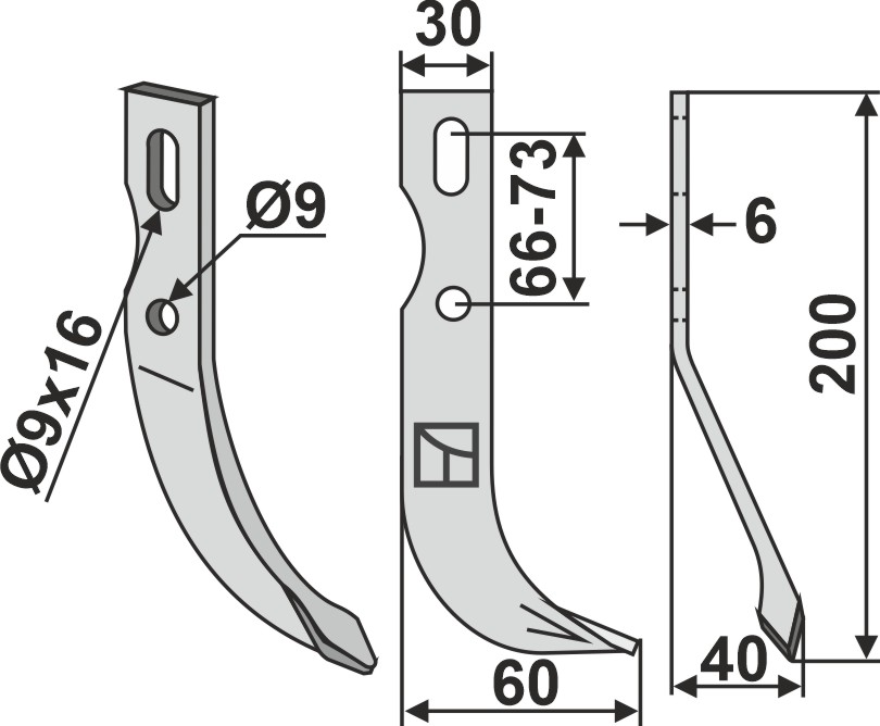 Universal Fräsmesser, rechte Ausführung geeignet für: Benassi  fræserkniv