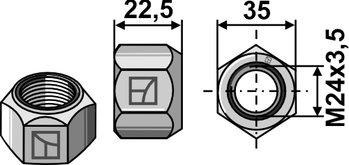 All-metal nuts with squeezing device