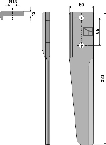 Kreiseleggenzinken, linke Ausführung geeignet für: Schmotzer diente de grada rotativa 