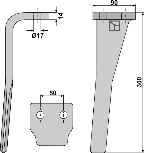 Kreiseleggenzinken, rechte Ausführung geeignet für: Moreni diente de grada rotativa 