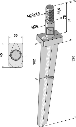 Kreiseleggenzinken geeignet für: Frandent diente de grada rotativa 