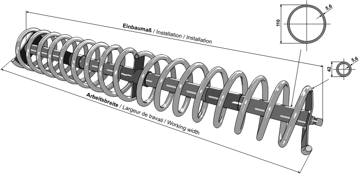 Rulou spirală model stânga/dreapta