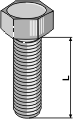 Śruby z łbem sześciokątnym DIN933 - M10x1,5